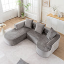 Modular Sectional Sofa With L Shape Chaise With Deep Seat by HouseOfZazla