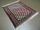 3' X 4' Vintage Handmade Pakistan Bokhara Turkoman Balouch Wool Rug Mat Nice