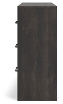 Hollivern - Six Drawer Dresser - Dark Gray