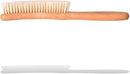 Valentino Garemi Traditional Hat Cleaning Brush | Remove Dust, Dry Stains, Rain Spots, Sweat Marks, Pet or Human Hair | Genuine Boar Hair Made in Germany (White Bristles) by CozyNest Decor
