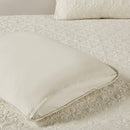 3 Piece Split Corner Pleated Quilted Bedspread