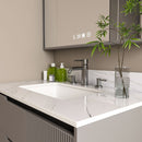 Bianco Carrara Venato Elegant Marble Vanity Top, Bathroom Vanity With Undermount Sink, Sintered Stone by HouseOfZazla