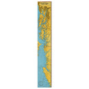 Alaska, Inside Passage Map | Wall Art Print on Real Wood