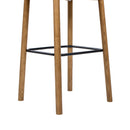 Sven 30" Modern Minimalist Low Back Wood Barstool by HouseOfZazla