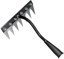 Gardening Hand Weeder Tool,Manual Weeder Tool with Detachable Blades, 4 Sizes High Carbon Steel Dual-Edge Design for Farm Garden Lawn Weed Removal, Soil Cultivation & Root Extraction (7 Tines) by GreenHaven Gardens