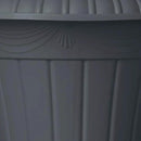 PL20GY Classic Traditional Plastic Urn Planter Indoor/Outdoor, 10" x 12", Gray by CozyNest Decor