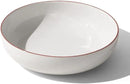 Made In Cookware - Serving Bowl - White With Red Rim - Porcelain England by CozyNest Decor
