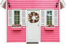 Peony Spring Wreath for Front Door, Handmade Pink Floral Wreath Artificial Spring Garland Wreath for Front Door Wall Wedding Party Home Deco by CozyNest Decor