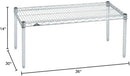 Omega Products Corporation 30" Deep x 36" Wide x 14" High Chrome Stationary Dunnage Rack by CozyNest Decor