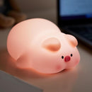 ATSUI Pig Night Light for Kids, Food Grade Silicone, Rechargeable, Tap Fun Kawaii Lamp for Kids Room, Adjustable Brightness, Cute Stuff for Boys Girls, Cute Gifts for Baby Children by TinyTreasures Baby Boutique