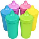 Re-Play Sippy Cups for Toddlers - 10 Oz. Reusable Spill Proof Cups for Kids, Dishwasher/Microwave Safe - Made in USA - Set of 6-3.13" x 6.25" - Sorbet by TinyTreasures Baby Boutique