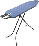Brabantia Size B Ironing Board (49x15 in) 7 Height Options, Adjustable Steam Iron Rest Holder (Denim Blue) Non-Slip Feet, Anti-Collapse Child Locks by CozyNest Decor