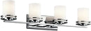 Kichler Hendrik 33.75" 4 Light Vanity Light with Satin Etched Cased Opal Chrome by CozyNest Decor