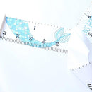 Kids Growth Chart, Wood Frame Fabric Canvas Height Measurement Ruler from Baby to Adult for Child's Room Decoration 7.9 x 79in (7.9 x 79in, Blue Mermaid) by TinyTreasures Baby Boutique