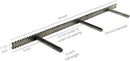 Floating Shelf Brackets - Sheppard Brackets - Easy Install - Heavy Duty (34 inch) by CozyNest Decor