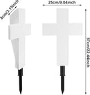Solar Lighted Cross Grave Lighted Garden Cross Stake Decor LED Jesus Cross Light Decoration for Home Memorial Decoration,Outdoor Yard, Home, Patio by GreenHaven Gardens