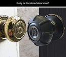 Enjoy Cover - Silicone Door knob Grips Maximum Grip Nonslip Arthritis & Senior Living Aids Grippy Easy Open Fits All Door Knob Universal Size Decorative 4 Pack (Black) by TinyTreasures Baby Boutique