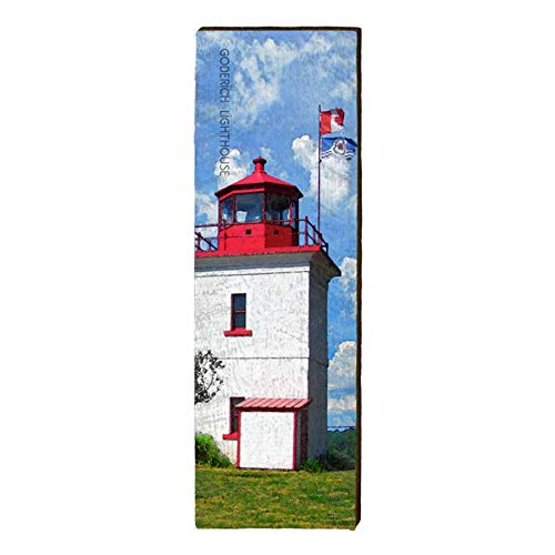 Goderich Lighthouse Home Decor Art Print on Real Wood