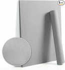 Dimoon 236''x17.7'' Grey Peel and Stick Wallpaper Contact Paper Modern Self Adhesive Wall Paper Removable Renter Friendly Textured Solid Color Shelf Cabinet Vinyl Roll (236''x17.7'',Grey) by GreenHaven Gardens