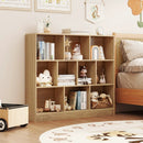41 inches Wooden Toy Storage Organizer with 10 Cubes for Kids by LJGDeals