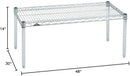 Omega Products Corporation 30" Deep x 48" Wide x 14" High Chrome Stationary Dunnage Rack by CozyNest Decor