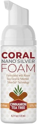 Coral Nano Silver Foaming Cinamon Tea Tree Toothpaste, Natural Fluoride Free Toothpaste, SLS and Glycerin Free - 4 Ounce by CozyNest Decor