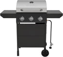 Nexgrill 3-Burner Propane Gas Grill with Side Tables, 27,000BTUs, Stainless Steel Lid, Spacious 429 SQ. In. Cooking Space, BBQ Grill for Outdoor Cooking, Patios, Parties, and More - 720-1012 by GreenHaven Gardens