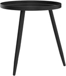 AOJEZOR Side Table: End Table for Indoor Use - Small Side Tables for Small Spaces All Matte Black with 3 Legged by CozyNest Decor