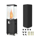 41K BTU Outdoor Propane Gas Patio Heater W/ Lockable Wheels (SAK98052) by SAKSBY.com