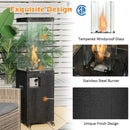 41K BTU Outdoor Propane Gas Patio Heater W/ Lockable Wheels (SAK98052) by SAKSBY.com