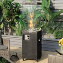 41K BTU Outdoor Propane Gas Patio Heater W/ Lockable Wheels (SAK98052) by SAKSBY.com
