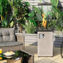 41K BTU Outdoor Propane Gas Patio Heater W/ Lockable Wheels (SAK98052) by SAKSBY.com