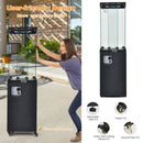41K BTU Outdoor Propane Gas Patio Heater W/ Lockable Wheels (SAK98052) by SAKSBY.com