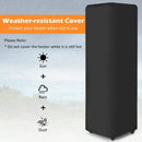 41K BTU Outdoor Propane Gas Patio Heater W/ Lockable Wheels (SAK98052) by SAKSBY.com