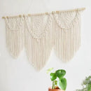 guzhiou large macrame wall hanging - Boho Tapestry Macrame Wall Decor Art- Chic Bohemian Handmade Woven Tapestry Home Decoration for Bedroom Living Room Apartment Wedding Party - 43"x32" (Beige-Leaf) by CozyNest Decor