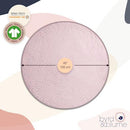 Byrd & Blume Round Baby Play Mat, Organic Cotton Soft Padded Nursery Floor Mat, Safe Hypoallergenic Baby Mat, Reversible, Foldable, Portable Infant Tummy Time Mat Fits Tents & Playpens (40"x40") Pink by TinyTreasures Baby Boutique