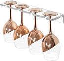 WANLIAN Wine Glass Holder - Wall Mounted Acrylic, Pack of 2 - Reception Party & Kitchen Tableware Storage Rack by CozyNest Decor