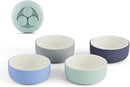Elk and Friends Kids Porcelain Bowls with Silicone Suction Sleeve | Kids/Toddler/Baby Feeding | Microwave & Dishwasher Safe | Non slip | Cereal/Soup/Snack Dishes & Dinnerware by TinyTreasures Baby Boutique
