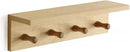 Entrance Coat Rack ，Coat Hooks, Wall-Mounted Wooden Hook Rack, Wall-Mounted Shelves are Very Suitable (Oak Colored Finish-1) by CozyNest Decor