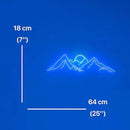 Mountain Neon Sign Mountain led sign Wall Art 25" Sunrise&Sunset Neon Sign Mountain Led Neon Light Sign Bedroom Office Livingroom Hotel Decor Birthday Xmas Gift by CozyNest Decor
