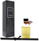 LOVSPA Reed Diffuser Set, Baltic Amber Scented Oil Diffuser with Sticks, Home Fragrance Accessories for Bathroom Shelf Decor, Aroma Diffusers for Home or Office Fall Decor, USA Made by CozyNest Decor