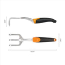Fiskars Ergo Cultivator for Digging, Aerating Soil, and Weeding, Heavy Duty Garden Tool with Hanging Hole by GreenHaven Gardens