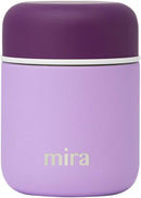 MIRA 9oz Insulated Food Jar Thermo for Hot Food & Soup, Compact Stainless Steel Vacuum Lunch Container - Lilac by TinyTreasures Baby Boutique