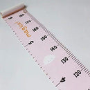 Kids Growth Chart, Wood Frame Fabric Canvas Height Measurement Ruler from Baby to Adult for Child's Room Decoration 7.9 x 79in (7.9 x 79in, Pink - Cloud) by TinyTreasures Baby Boutique