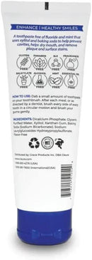 Cleure Original No Fluoride Toothpaste - SLS Free, Mint Free - with Xylitol for Fresh Breath & Helps Whiten - for Kids & Adults - Flavor Free (4oz Tube) by CozyNest Decor