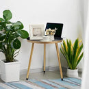 AOJEZOR Side Table: End Table for Any Room - Round Side Tables for Small Spaces - Black Top with 3 Gold Legged by CozyNest Decor