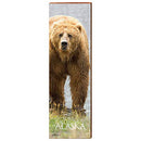 Alaskan Grizzly Bear Wooden Sign | Wall Art Print on Real Wood