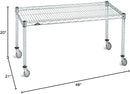 Omega Products Corporation 21" Deep x 48" Wide x 20" High Chrome Mobile Dunnage Rack by CozyNest Decor