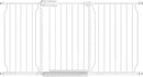 Fairy Baby Extra Wide Baby Gate for Dogs Pressure Monuted Safety Gate for Living Room, Fits 62 Inch to 67 Inch with Pressure Mounted Extention Kit, White by TinyTreasures Baby Boutique