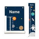 Personalized Kids Canvas Growth Chart, Kids Height Chart, Growth Chart Banner, Astronaut, Space by TinyTreasures Baby Boutique